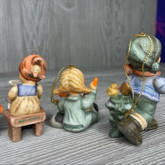 Vintage 1997 goebel Hummel lot of 6 Christmas ornaments children collectible - Picture 10 of 10